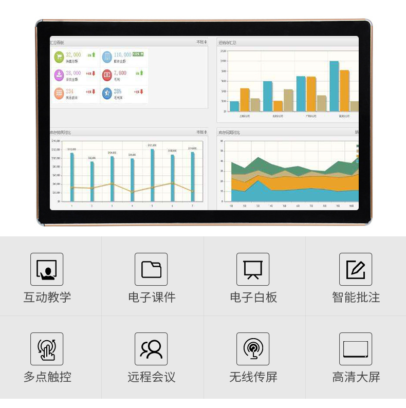 70吋X86触摸教学一体机