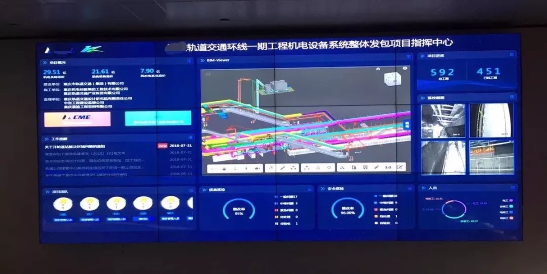 轨道交通集团指挥调度中心液晶拼接屏.jpeg